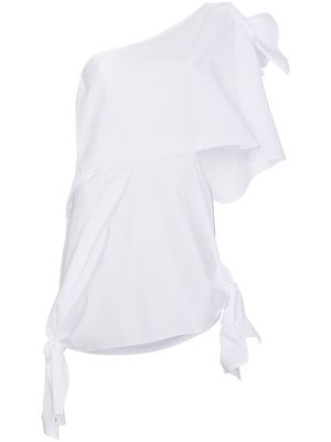 AMBUSH Asymmetric One Shoulder Dress - White