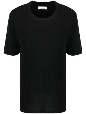 Laneus round neck jersey T-shirt - Black