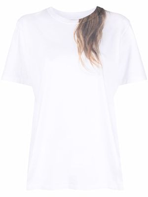 MM6 Maison Margiela hair-print oversized T-shirt - White