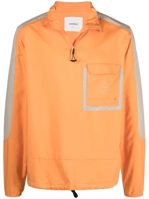 Soulland Marlon recycled polyester track jacket - Orange