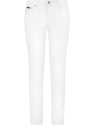 Dolce & Gabbana high-rise skinny jeans - White