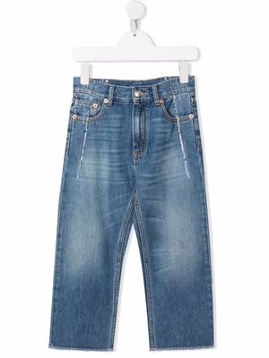 MM6 Maison Margiela Kids mid-rise straight-leg jeans - Blue