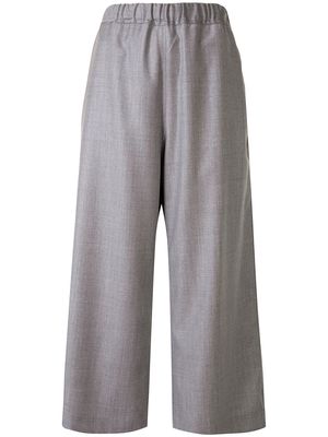 Sofie D'hoore high-rise cropped wide-leg trousers - Grey