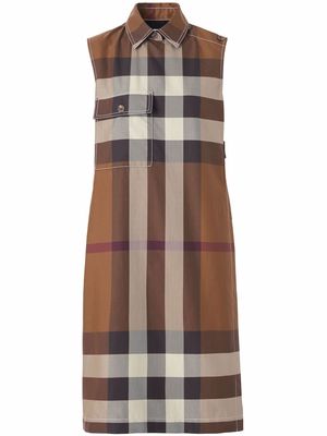 Burberry Vintage check sleeveless dress - Brown