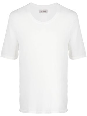 Laneus ribbed-knit cotton T-shirt - White
