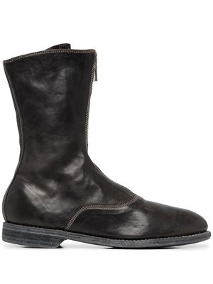 Guidi soft leather mid-calf boots - Black