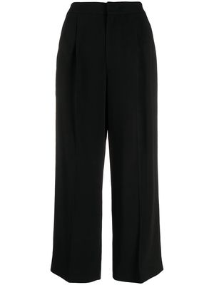 Moschino high-waist cropped trousers - Black