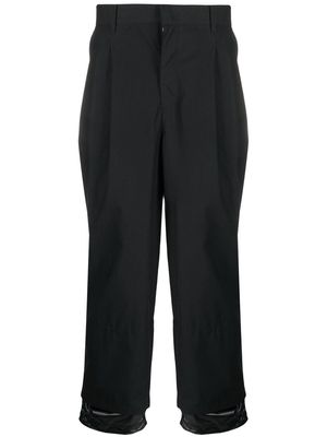 Juun.J layered-ankle trousers - Black