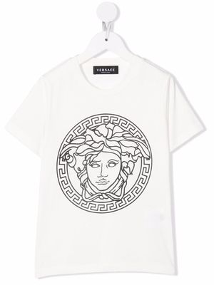 Versace Kids Medusa Head-motif cotton T-Shirt - White