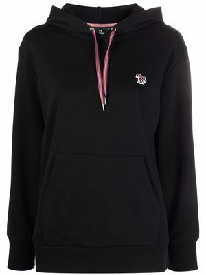 PS Paul Smith embroidered-logo drawstring hoodie - Black