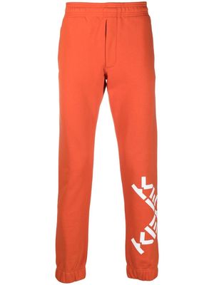 Kenzo logo-print track pants - Orange