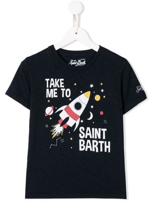 MC2 Saint Barth Kids Flynn T-shirt - Blue