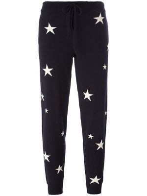 Chinti and Parker star intarsia track pants - Blue