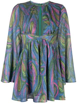 Alice McCall Swan Lake abstract-print mini dress - Multicolour