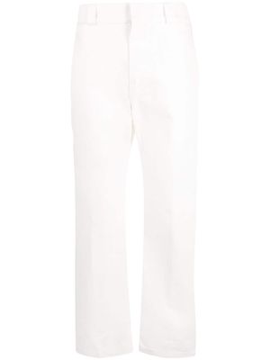 LOEWE straight-leg cotton trousers - White