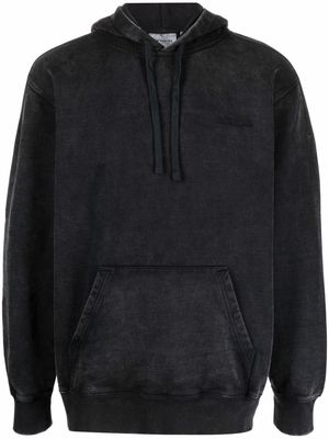 Carhartt WIP embroidered logo cotton hoodie - Black