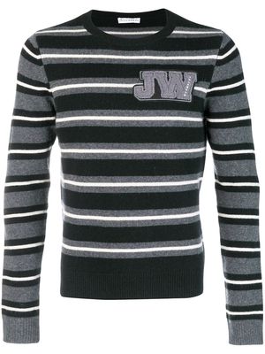JW Anderson striped crew neck jumper - Black