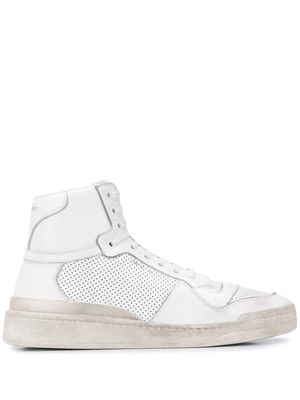 Saint Laurent SL24 high top sneakers - White