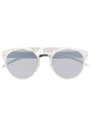 Mykita x Maison Margiela Transfer round frame sunglasses - Silver