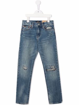 Ralph Lauren Kids slim-cut denim jeans - Blue