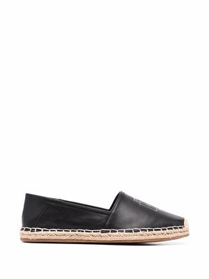 Tommy Hilfiger leather low-top sneakers - Black