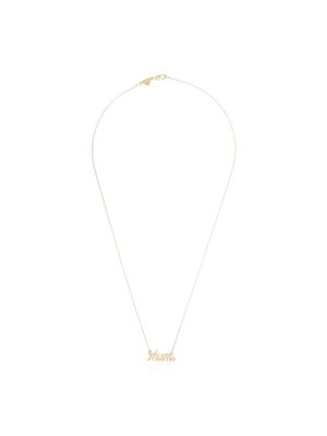 Alison Lou 14kt gold and diamond Mum necklace