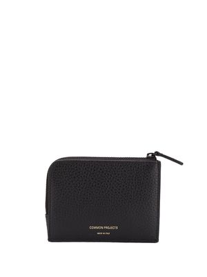 Common Projects logo zipped wallet - Black