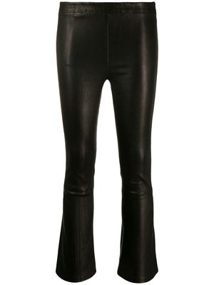 J Brand cropped mid-rise trousers - Black
