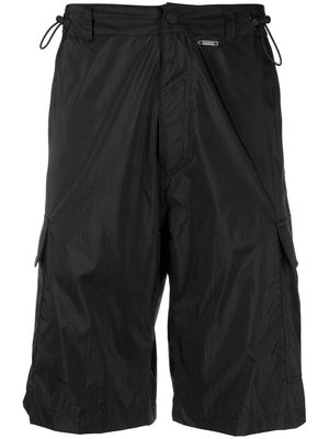 032c logo-print knee-length cargo shorts - Black