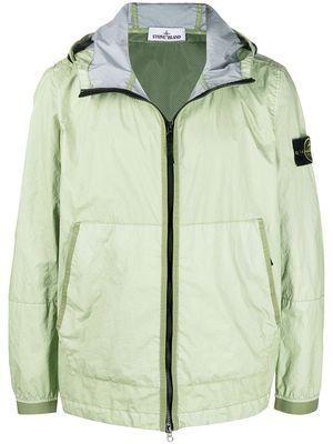 Stone Island zip-front hooded jacket - Green