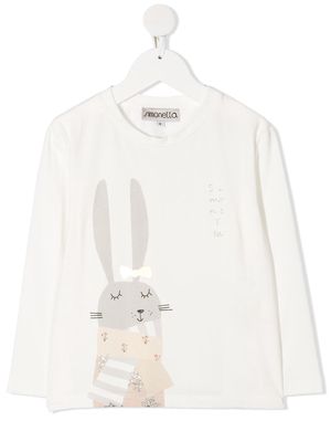 Simonetta rabbit-print T-shirt - White