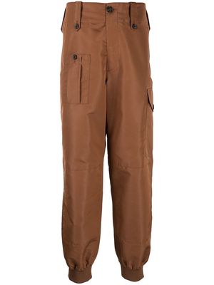 Alexander McQueen mid-rise slouchy trousers - Brown