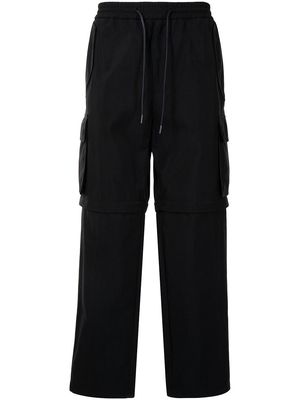 Juun.J straight-leg cargo trousers - Black