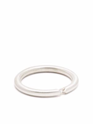 Le Gramme 3g brushed link ring - Silver