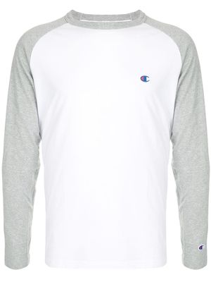 Champion colour block embroidered logo T-shirt - White