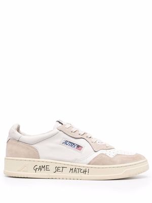 Autry Game Set Match! suede-panel sneakers - White