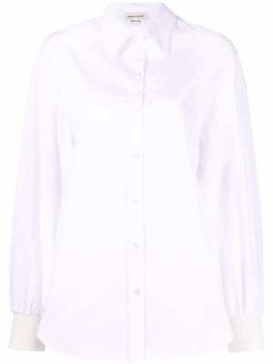 Alexander McQueen button-up long-sleeve shirt - White