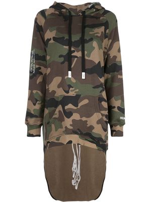 Haculla Pardon extended hoodie - Green