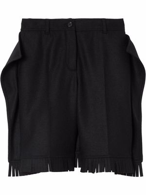 Burberry fringed knee-length shorts - Black
