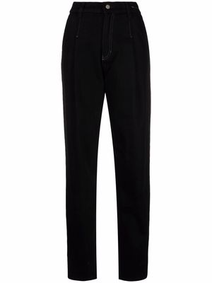 Emporio Armani pleat-details straight trousers - Black