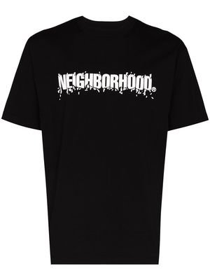 Neighborhood Vulgar logo print T-shirt - Black