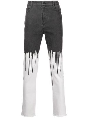 Haculla Dripping mid-rise skinny jeans - White