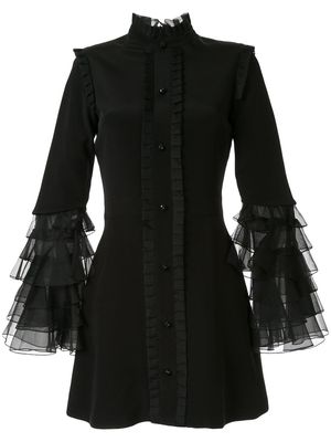 Macgraw Sincerity ruffle sleeve dress - Black