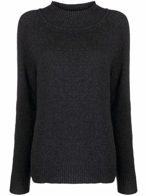 Filippa K funnel-neck knit jumper - 1431 ANTHRACITE MELANGE