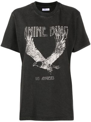 ANINE BING Lili eagle-print T-shirt - Black