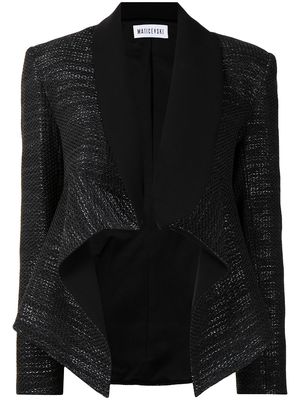 Maticevski draped blazer jacket - Black