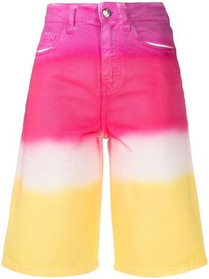 IRENEISGOOD high-rise gradient shorts - Pink