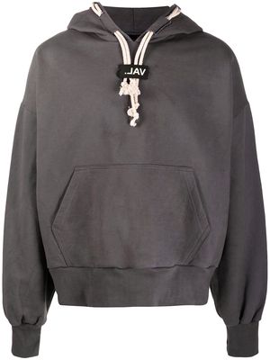 VAL KRISTOPHER oversized cotton hoodie - Grey