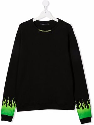 Vision Of Super Kids TEEN logo sweatshirt - Black