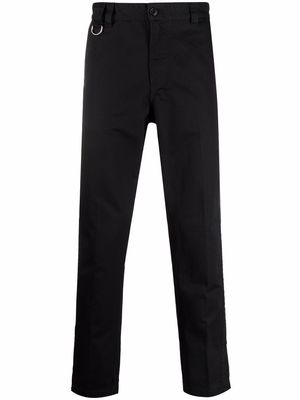 Diesel ankle slit cotton chino trousers - Black